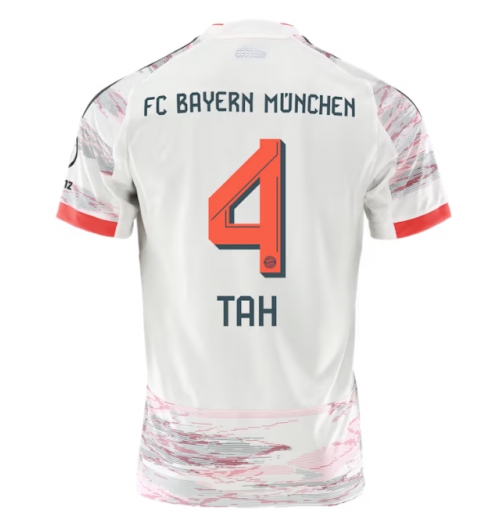 Koszulka piłkarska Bayern Munich Jonathan Tah #4 Koszulka Wyjazdowej 2025-26 Krótki Rękaw Koszulka piłkarska Bayern Munich Jonathan Tah #4 Koszulka Wyjazdowej 2025-26 Krótki Rękaw