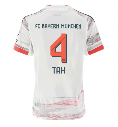 Koszulka piłkarska Bayern Munich Jonathan Tah #4 Koszulka Wyjazdowej damskie 2025-26 Krótki Rękaw Koszulka piłkarska Bayern Munich Jonathan Tah #4 Koszulka Wyjazdowej damskie 2025-26 Krótki Rękaw
