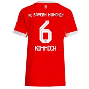 Koszulka piłkarska Bayern Munich Joshua Kimmich #6 Koszulka Podstawowej damskie 2025-26 Krótki Rękaw