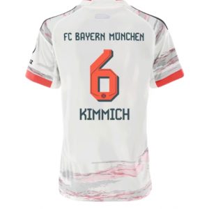Koszulka piłkarska Bayern Munich Joshua Kimmich #6 Koszulka Wyjazdowej damskie 2025-26 Krótki Rękaw