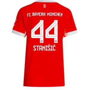Koszulka piłkarska Bayern Munich Josip Stanisic #44 Koszulka Podstawowej damskie 2025-26 Krótki Rękaw Koszulka piłkarska Bayern Munich Josip Stanisic #44 Koszulka Podstawowej damskie 2025-26 Krótki Rękaw