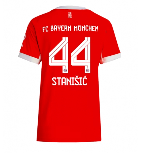 Koszulka piłkarska Bayern Munich Josip Stanisic #44 Koszulka Podstawowej damskie 2025-26 Krótki Rękaw Koszulka piłkarska Bayern Munich Josip Stanisic #44 Koszulka Podstawowej damskie 2025-26 Krótki Rękaw