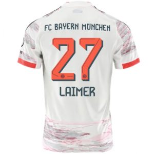 Koszulka piłkarska Bayern Munich Konrad Laimer #27 Koszulka Wyjazdowej 2025-26 Krótki Rękaw