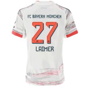 Koszulka piłkarska Bayern Munich Konrad Laimer #27 Koszulka Wyjazdowej damskie 2025-26 Krótki Rękaw Koszulka piłkarska Bayern Munich Konrad Laimer #27 Koszulka Wyjazdowej damskie 2025-26 Krótki Rękaw