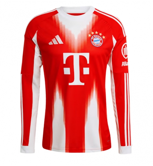Koszulka piłkarska Bayern Munich Koszulka Podstawowej 2025-26 Długi Rękaw Koszulka piłkarska Bayern Munich Koszulka Podstawowej 2025-26 Długi Rękaw
