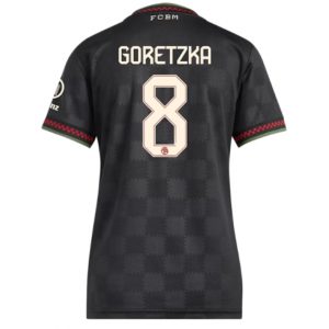 Koszulka piłkarska Bayern Munich Leon Goretzka #8 Koszulka Trzeciej damskie 2025-26 Krótki Rękaw Koszulka piłkarska Bayern Munich Leon Goretzka #8 Koszulka Trzeciej damskie 2025-26 Krótki Rękaw