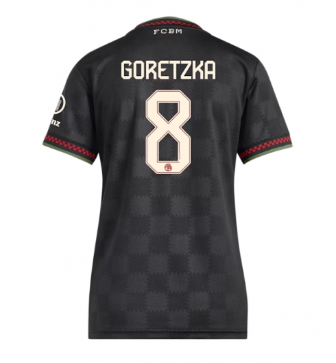 Koszulka piłkarska Bayern Munich Leon Goretzka #8 Koszulka Trzeciej damskie 2025-26 Krótki Rękaw Koszulka piłkarska Bayern Munich Leon Goretzka #8 Koszulka Trzeciej damskie 2025-26 Krótki Rękaw