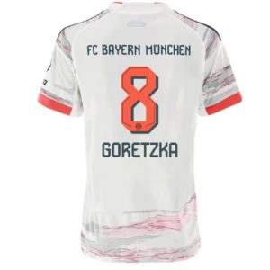 Koszulka piłkarska Bayern Munich Leon Goretzka #8 Koszulka Wyjazdowej damskie 2025-26 Krótki Rękaw Koszulka piłkarska Bayern Munich Leon Goretzka #8 Koszulka Wyjazdowej damskie 2025-26 Krótki Rękaw