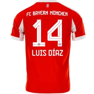 Koszulka piłkarska Bayern Munich Luis Diaz #14 Koszulka Podstawowej 2025-26 Krótki Rękaw
