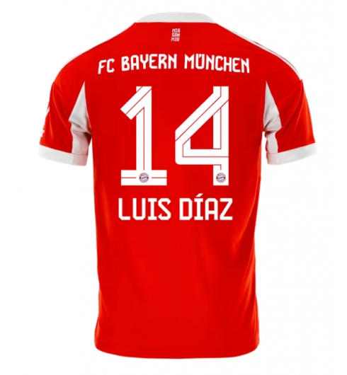 Koszulka piłkarska Bayern Munich Luis Diaz #14 Koszulka Podstawowej 2025-26 Krótki Rękaw Koszulka piłkarska Bayern Munich Luis Diaz #14 Koszulka Podstawowej 2025-26 Krótki Rękaw