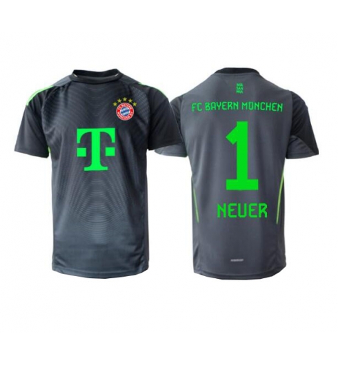 Koszulka piłkarska Bayern Munich Manuel Neuer #1 Bramkarskie Koszulka Wyjazdowej 2025-26 Krótki Rękaw Koszulka piłkarska Bayern Munich Manuel Neuer #1 Bramkarskie Koszulka Wyjazdowej 2025-26 Krótki Rękaw