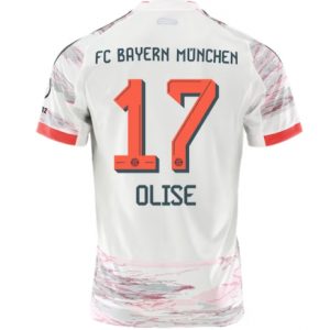 Koszulka piłkarska Bayern Munich Michael Olise #17 Koszulka Wyjazdowej 2025-26 Krótki Rękaw