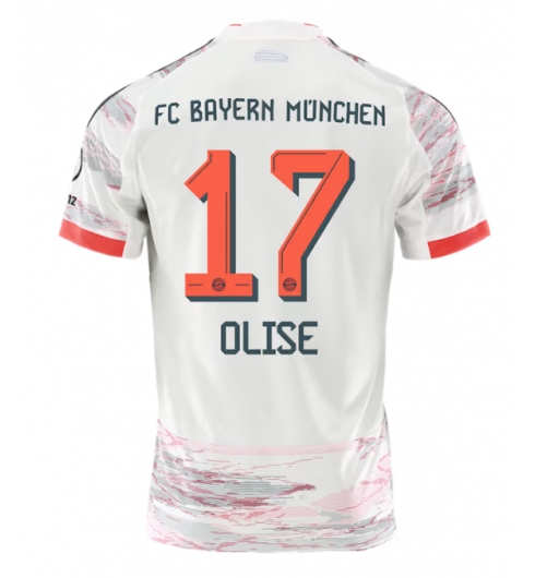 Koszulka piłkarska Bayern Munich Michael Olise #17 Koszulka Wyjazdowej 2025-26 Krótki Rękaw Koszulka piłkarska Bayern Munich Michael Olise #17 Koszulka Wyjazdowej 2025-26 Krótki Rękaw
