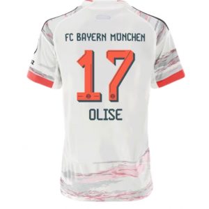 Koszulka piłkarska Bayern Munich Michael Olise #17 Koszulka Wyjazdowej damskie 2025-26 Krótki Rękaw
