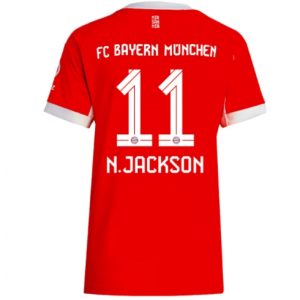 Koszulka piłkarska Bayern Munich Nicolas Jackson #11 Koszulka Podstawowej damskie 2025-26 Krótki Rękaw