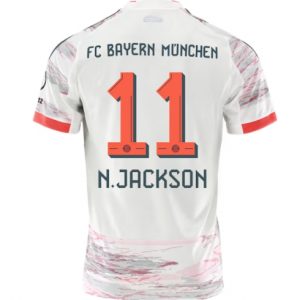 Koszulka piłkarska Bayern Munich Nicolas Jackson #11 Koszulka Wyjazdowej 2025-26 Krótki Rękaw