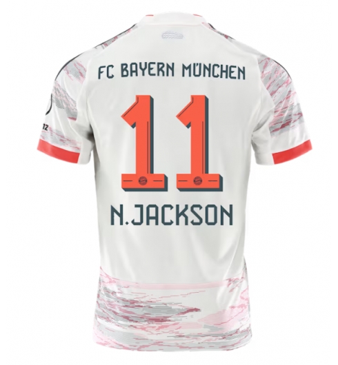 Koszulka piłkarska Bayern Munich Nicolas Jackson #11 Koszulka Wyjazdowej 2025-26 Krótki Rękaw Koszulka piłkarska Bayern Munich Nicolas Jackson #11 Koszulka Wyjazdowej 2025-26 Krótki Rękaw