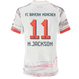 Koszulka piłkarska Bayern Munich Nicolas Jackson #11 Koszulka Wyjazdowej damskie 2025-26 Krótki Rękaw
