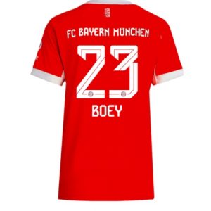 Koszulka piłkarska Bayern Munich Sacha Boey #23 Koszulka Podstawowej damskie 2025-26 Krótki Rękaw Koszulka piłkarska Bayern Munich Sacha Boey #23 Koszulka Podstawowej damskie 2025-26 Krótki Rękaw