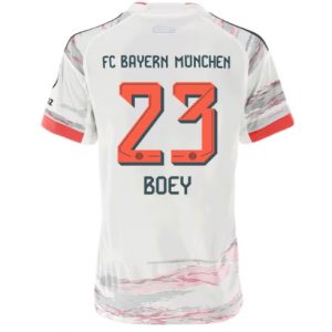 Koszulka piłkarska Bayern Munich Sacha Boey #23 Koszulka Wyjazdowej damskie 2025-26 Krótki Rękaw Koszulka piłkarska Bayern Munich Sacha Boey #23 Koszulka Wyjazdowej damskie 2025-26 Krótki Rękaw