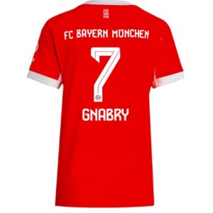 Koszulka piłkarska Bayern Munich Serge Gnabry #7 Koszulka Podstawowej damskie 2025-26 Krótki Rękaw