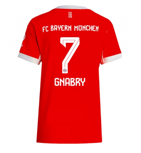 Koszulka piłkarska Bayern Munich Serge Gnabry #7 Koszulka Podstawowej damskie 2025-26 Krótki Rękaw Koszulka piłkarska Bayern Munich Serge Gnabry #7 Koszulka Podstawowej damskie 2025-26 Krótki Rękaw