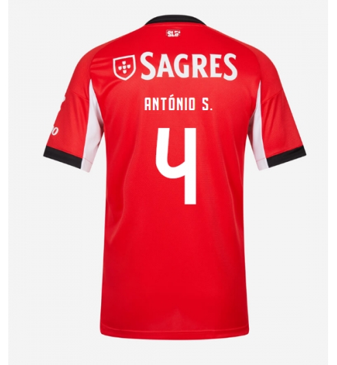 Koszulka piłkarska Benfica Antonio Silva #4 Koszulka Podstawowej 2025-26 Krótki Rękaw Koszulka piłkarska Benfica Antonio Silva #4 Koszulka Podstawowej 2025-26 Krótki Rękaw