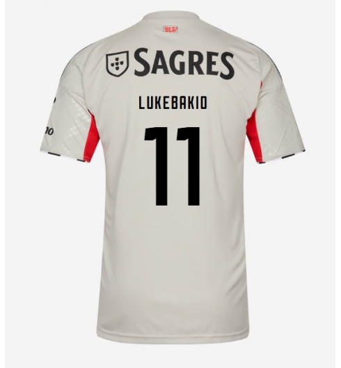 Koszulka piłkarska Benfica Dodi Lukebakio #11 Koszulka Wyjazdowej 2025-26 Krótki Rękaw Koszulka piłkarska Benfica Dodi Lukebakio #11 Koszulka Wyjazdowej 2025-26 Krótki Rękaw