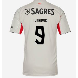 Koszulka piłkarska Benfica Franjo Ivanovic #9 Koszulka Wyjazdowej 2025-26 Krótki Rękaw Koszulka piłkarska Benfica Franjo Ivanovic #9 Koszulka Wyjazdowej 2025-26 Krótki Rękaw
