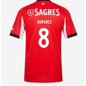 Koszulka piłkarska Benfica Fredrik Aursnes #8 Koszulka Podstawowej 2025-26 Krótki Rękaw Koszulka piłkarska Benfica Fredrik Aursnes #8 Koszulka Podstawowej 2025-26 Krótki Rękaw