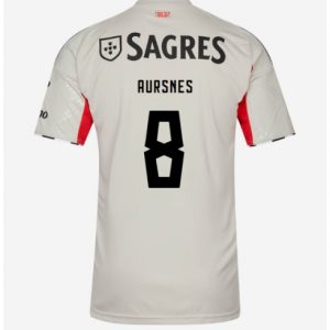 Koszulka piłkarska Benfica Fredrik Aursnes #8 Koszulka Wyjazdowej 2025-26 Krótki Rękaw Koszulka piłkarska Benfica Fredrik Aursnes #8 Koszulka Wyjazdowej 2025-26 Krótki Rękaw