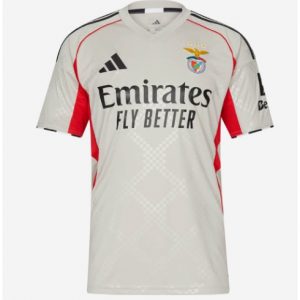 Koszulka piłkarska Benfica Koszulka Wyjazdowej 2025-26 Krótki Rękaw Koszulka piłkarska Benfica Koszulka Wyjazdowej 2025-26 Krótki Rękaw