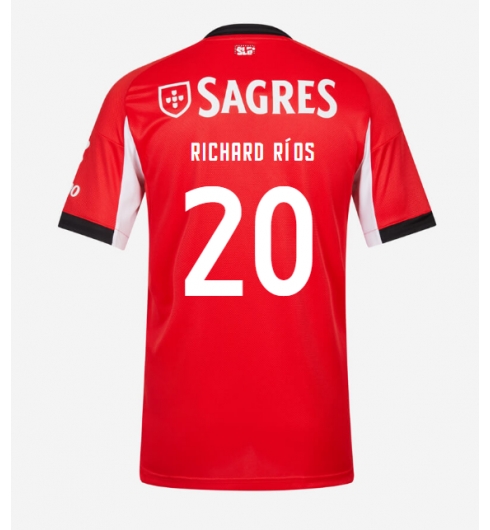 Koszulka piłkarska Benfica Richard Rios #20 Koszulka Podstawowej 2025-26 Krótki Rękaw Koszulka piłkarska Benfica Richard Rios #20 Koszulka Podstawowej 2025-26 Krótki Rękaw