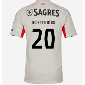 Koszulka piłkarska Benfica Richard Rios #20 Koszulka Wyjazdowej 2025-26 Krótki Rękaw Koszulka piłkarska Benfica Richard Rios #20 Koszulka Wyjazdowej 2025-26 Krótki Rękaw