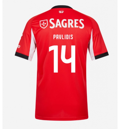 Koszulka piłkarska Benfica Vangelis Pavlidis #14 Koszulka Podstawowej 2025-26 Krótki Rękaw Koszulka piłkarska Benfica Vangelis Pavlidis #14 Koszulka Podstawowej 2025-26 Krótki Rękaw