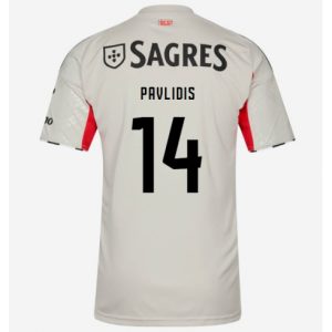 Koszulka piłkarska Benfica Vangelis Pavlidis #14 Koszulka Wyjazdowej 2025-26 Krótki Rękaw Koszulka piłkarska Benfica Vangelis Pavlidis #14 Koszulka Wyjazdowej 2025-26 Krótki Rękaw