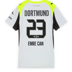 Koszulka piłkarska Borussia Dortmund Emre Can #23 Koszulka Wyjazdowej damskie 2025-26 Krótki Rękaw