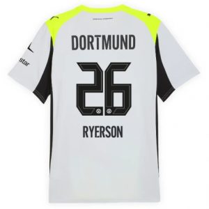 Koszulka piłkarska Borussia Dortmund Julian Ryerson #26 Koszulka Wyjazdowej 2025-26 Krótki Rękaw