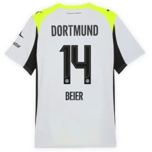 Koszulka piłkarska Borussia Dortmund Maximilian Beier #14 Koszulka Wyjazdowej 2025-26 Krótki Rękaw