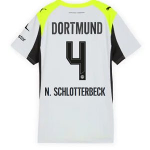 Koszulka piłkarska Borussia Dortmund Nico Schlotterbeck #4 Koszulka Wyjazdowej damskie 2025-26 Krótki Rękaw