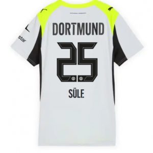 Koszulka piłkarska Borussia Dortmund Niklas Sule #25 Koszulka Wyjazdowej damskie 2025-26 Krótki Rękaw