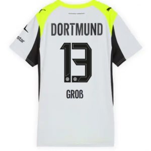 Koszulka piłkarska Borussia Dortmund Pascal Gross #13 Koszulka Wyjazdowej damskie 2025-26 Krótki Rękaw
