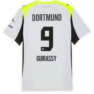 Koszulka piłkarska Borussia Dortmund Serhou Guirassy #9 Koszulka Wyjazdowej 2025-26 Krótki Rękaw