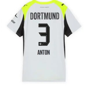 Koszulka piłkarska Borussia Dortmund Waldemar Anton #3 Koszulka Wyjazdowej damskie 2025-26 Krótki Rękaw