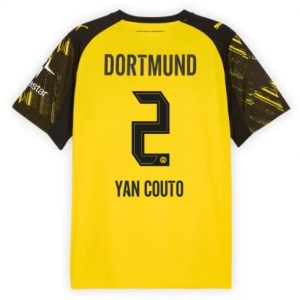 Koszulka piłkarska Borussia Dortmund Yan Couto #2 Koszulka Podstawowej 2025-26 Krótki Rękaw