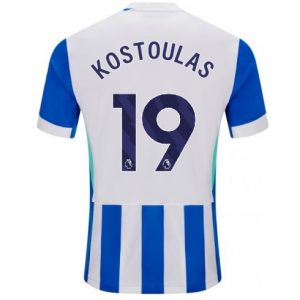 Koszulka piłkarska Brighton Charalampos Kostoulas #19 Koszulka Podstawowej 2025-26 Krótki Rękaw Koszulka piłkarska Brighton Charalampos Kostoulas #19 Koszulka Podstawowej 2025-26 Krótki Rękaw