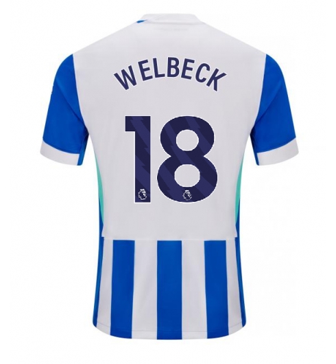 Koszulka piłkarska Brighton Danny Welbeck #18 Koszulka Podstawowej 2025-26 Krótki Rękaw Koszulka piłkarska Brighton Danny Welbeck #18 Koszulka Podstawowej 2025-26 Krótki Rękaw