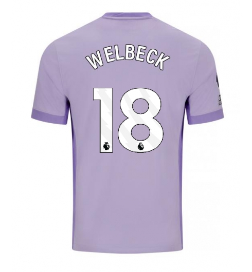 Koszulka piłkarska Brighton Danny Welbeck #18 Koszulka Wyjazdowej 2025-26 Krótki Rękaw Koszulka piłkarska Brighton Danny Welbeck #18 Koszulka Wyjazdowej 2025-26 Krótki Rękaw