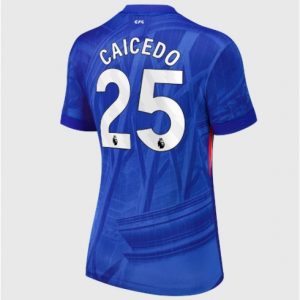 Koszulka piłkarska Chelsea Moises Caicedo #25 Koszulka Podstawowej damskie 2025-26 Krótki Rękaw
