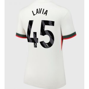 Koszulka piłkarska Chelsea Romeo Lavia #45 Koszulka Wyjazdowej damskie 2025-26 Krótki Rękaw